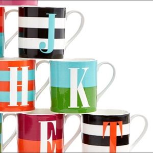 Kate Spade “K” Initial Mug